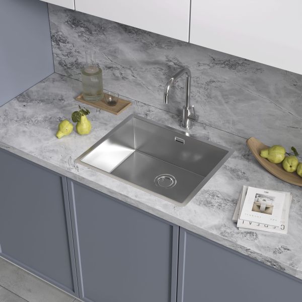 Мойка кухонная Reflexion Como 54-SS RX2054SS полированная сталь