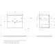 Тумба под раковину BelBagno Marino MARINO-CER-MINI-600-2C-SO-NL-P 60 см чёрный