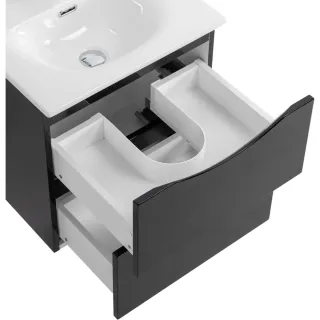 Тумба под раковину BelBagno Marino MARINO-CER-MINI-600-2C-SO-NL-P 60 см чёрный