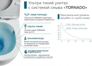 Унитаз CeramaLux 5177 подвесной с сиденьем микролифт