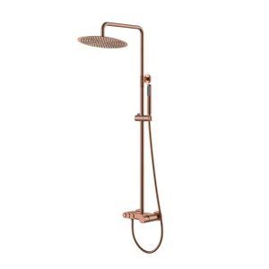 Душевая стойка Boheme Stick Diamond 128-CB брашированная медь