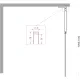 Душевая перегородка BelBagno Uno UNO-L-1-TB-110-GR-GM 110 см профиль оружейная сталь стекло графит