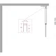 Душевая перегородка BelBagno Uno UNO-L-1-TB-70-C-Cr 70 см профиль хром стекло прозрачное