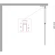 Душевая перегородка BelBagno Uno UNO-L-1-TB-90-FL-Cr 90 см профиль хром стекло рифлёное