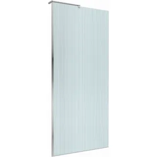 Душевая перегородка BelBagno Uno UNO-L-1-TB-90-FL-Cr 90 см профиль хром стекло рифлёное