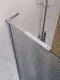 Душевая перегородка BelBagno Uno UNO-L-1-TB-90-FL-Cr 90 см профиль хром стекло рифлёное