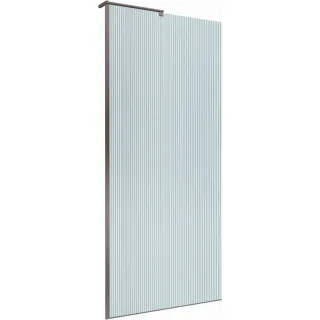 Душевая перегородка BelBagno Uno UNO-L-1-TB-90-FL-GM 90 см профиль оружейная сталь стекло рифлёное