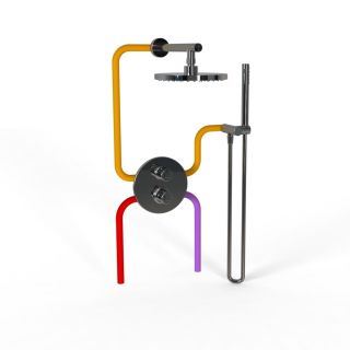 Душевой комплект Paini Cox 78CRSET26911THSH с термостатом хром