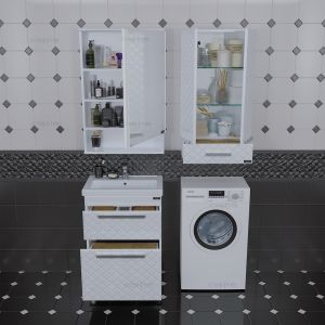 Тумба под раковину СанТа Калипсо 217008лN 60см белый