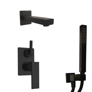 Душевой комплект Paini Grazia 21PZSET26911BATH чёрный матовый