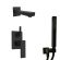 Душевой комплект Paini Grazia 21PZSET26911BATH чёрный матовый