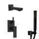 Душевой комплект Paini Grazia 21PZSET26911BATH чёрный матовый