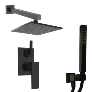 Душевой комплект Paini Grazia 21PZSET26911SH чёрный матовый