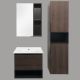 Comforty Тумба-умывальник "Франкфурт-60" дуб шоколадно-коричневый с раковиной Comforty 60E