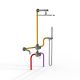 Душевой комплект Paini Cox 78CRSET36911SHBATH хром