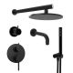 Душевой комплект Paini Cox 78PZSET36911SHBATH чёрный матовый