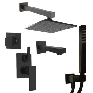 Душевой комплект Paini Grazia 21PZSET36911SHBATH чёрный матовый