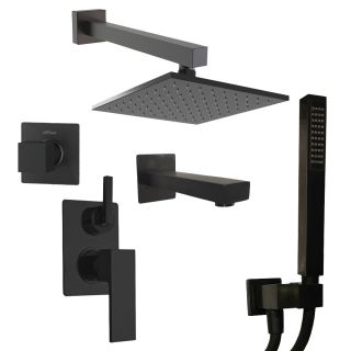 Душевой комплект Paini Grazia 21PZSET36911SHBATH чёрный матовый