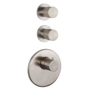 Термостат для ванны Carlo Frattini Spillo Steel F3083X2INOX нержавеющая сталь