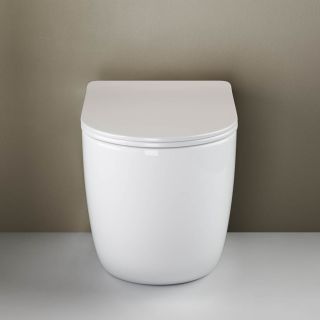 Приставной унитаз Ceramica Nova Mia CN1810 безободковый белый Приставной унитаз Ceramica Nova Mia CN1810 безободковый белый