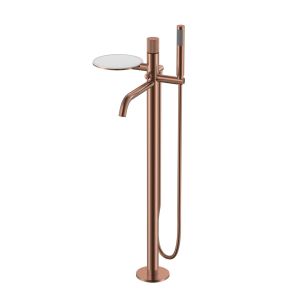 Напольный смеситель для ванны Boheme Stick Linea 129-CB.3 брашированная медь