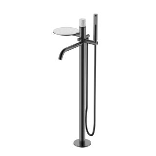 Напольный смеситель для ванны Boheme Stick 129-GM-MR-GR графит матовый