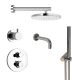 Душевой комплект Paini Cox 78CRSET36911THSHBATH с термостатом хром