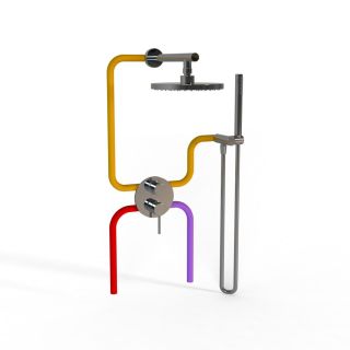 Душевой комплект Paini Cox 78CRSET26911SH хром