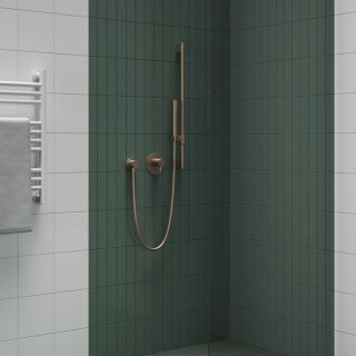 Душевая штанга Ravak X07P715 70 см розовое золото матовое