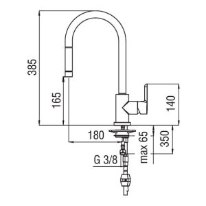 Смеситель Nobili ABC AB87137/1CR для кухни