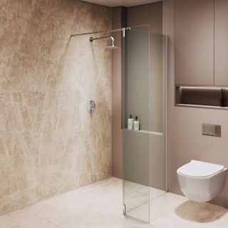 Душевая перегородка RGW WA-051 WA-010 + Z-071 351005173-11 70 см профиль хром стекло прозрачное