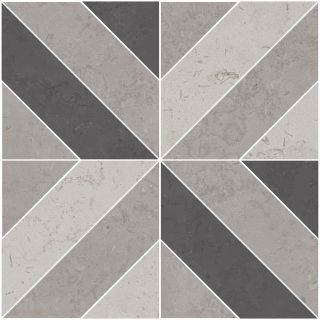 Декор Kerama Marazzi ID124T Про Лаймстоун серый матовый 60x60x0,9