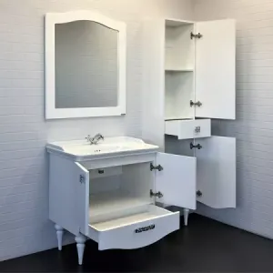 Тумба с раковиной Comforty Монако 00004136578 80 см белый
