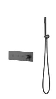 Душевая система Boheme FUSION с ручным душем GUN METAL оружейная сталь