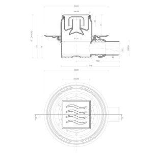 Душевой трап Pestan Confluo Standard Dry 1