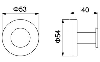 Крючок Timo Saona чёрный 13011/03