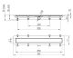 Душевой лоток Paini Line CH850L 85см хром глянец