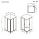 Душевой уголок Am.Pm Gem W90G-403-100100-MT 100x100 см без поддона хром матовый
