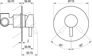 Смеситель для душа Ravak Espirit ES 062.60RGB.O1 РОЗОВОЕ ЗОЛОТО