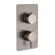 Встраиваемый смеситель для душа Boheme Cell 135-3-GM 3-х проходной оружейная сталь