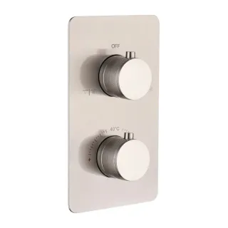 Встраиваемый смеситель для душа Boheme Cell 134-2-NB термостатический брашированный никель Встраиваемый смеситель для душа Boheme Cell 134-2-NB термостатический брашированный никель