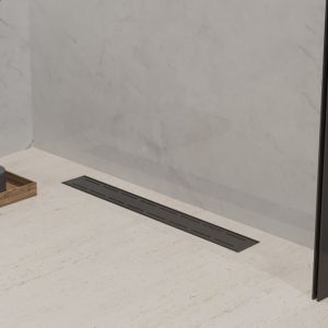 Душевой лоток Paini Line CH550LC 55см чёрный матовый