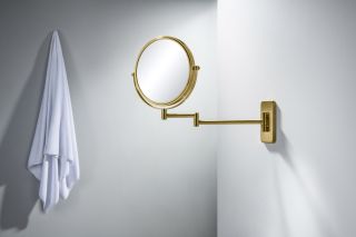 Косметическое зеркало Timo Saona 13076/20 золото шлифованное