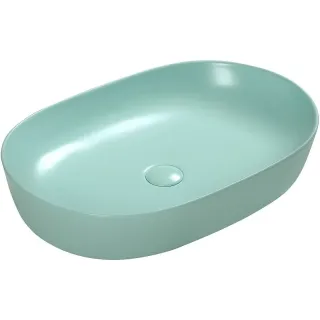 Раковина накладная SantiLine SL-1017LG светло-зеленый матовый 60 см