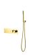 Душевая система Boheme FUSION TERMO с ручным душем GOLD термостат золото