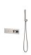 Душевая система Boheme FUSION TERMO с ручным душем NICKEL BRUSH термостат никель
