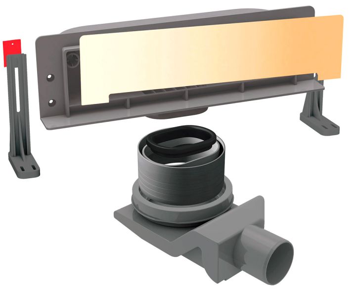 Душевой лоток Pestan Confluo Wall Drain Gold