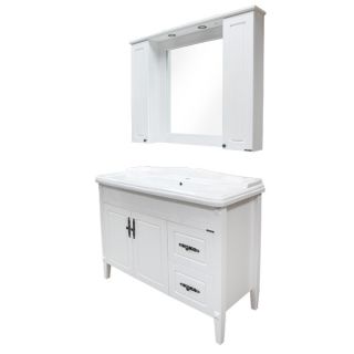 Comforty Тумба-умывальник "Палермо-120" белый глянец с раковиной Comforty 3312 Comforty Тумба-умывальник "Палермо-120" белый глянец с раковиной Comforty 3312