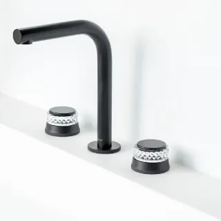 Встраиваемый смеситель для раковины Boheme Aura 152-B-A чёрный Встраиваемый смеситель для раковины Boheme Aura 152-B-A чёрный