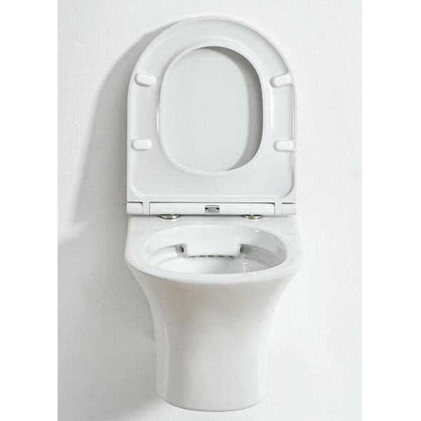 Унитаз подвесной Orange C01-100W безободковый, сиденье с микролифтом